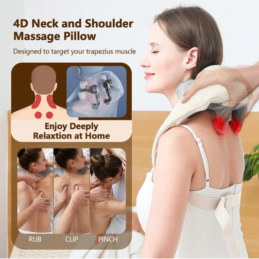 Neck Nook™ - Electric Neck shawl U-shaped pillow massager